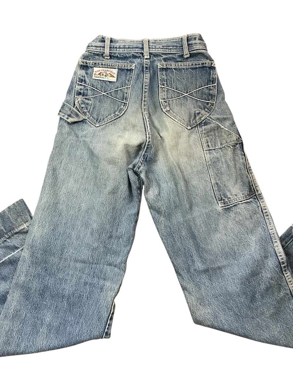 Vintage 80s San Francisco Riding Gear flared jeans 23 x 31 USA made
